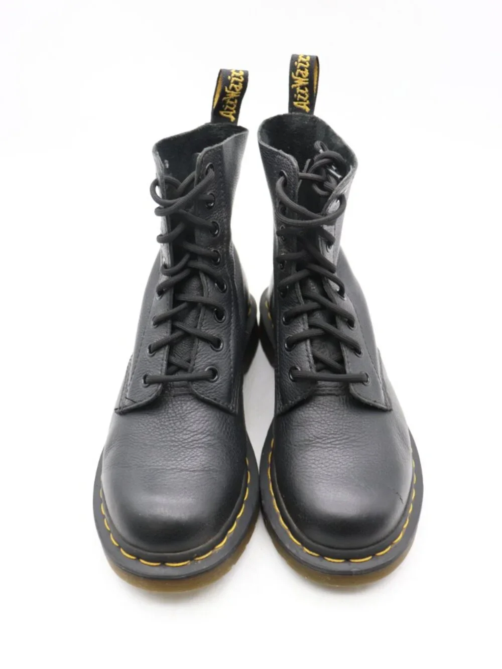 Doc Dr. Martens Pascal 1460 Women's 7 Black Soft Pebbled Leather 8-Eye Combat